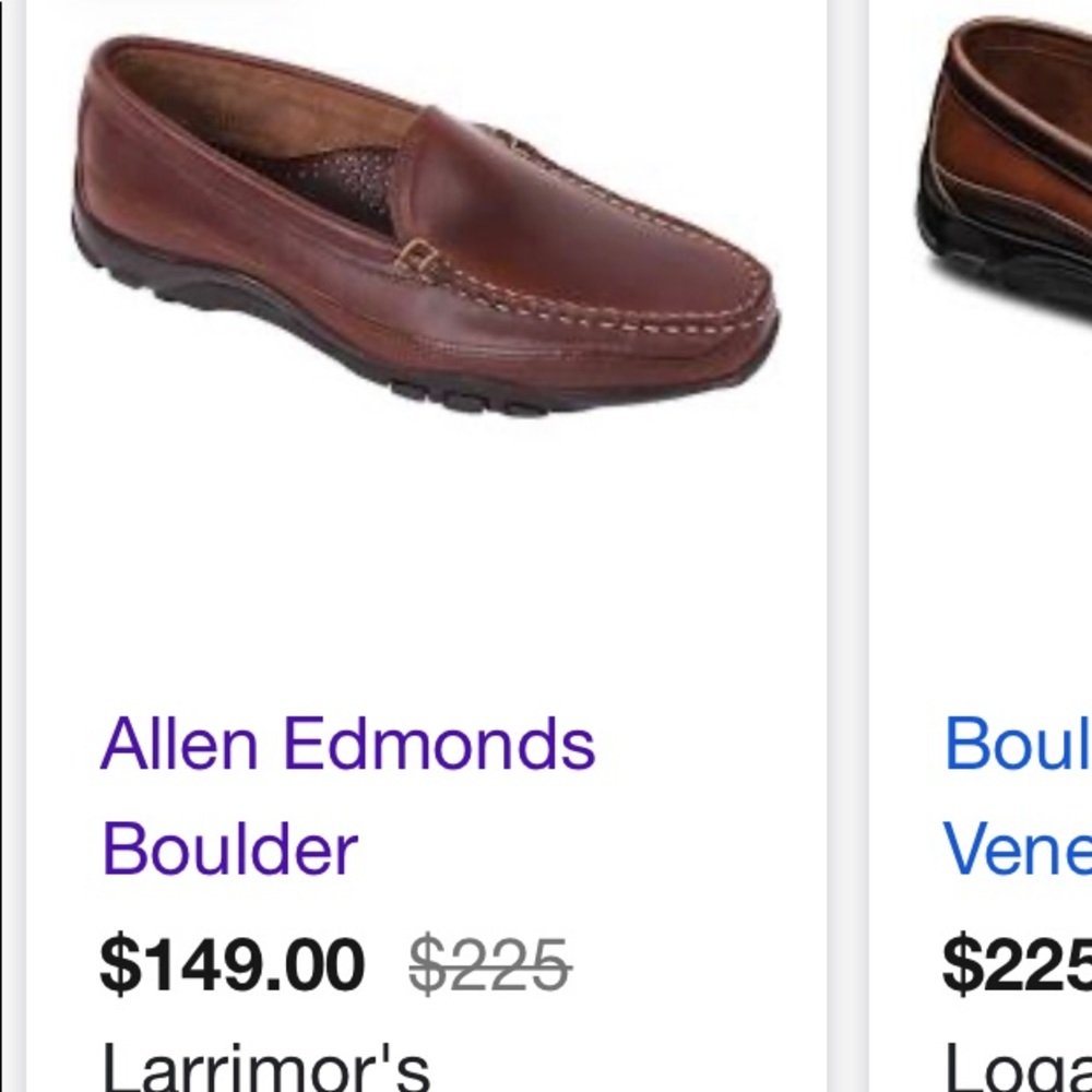 Allen Edmonds Boulder Shoes. Men’s 7.5